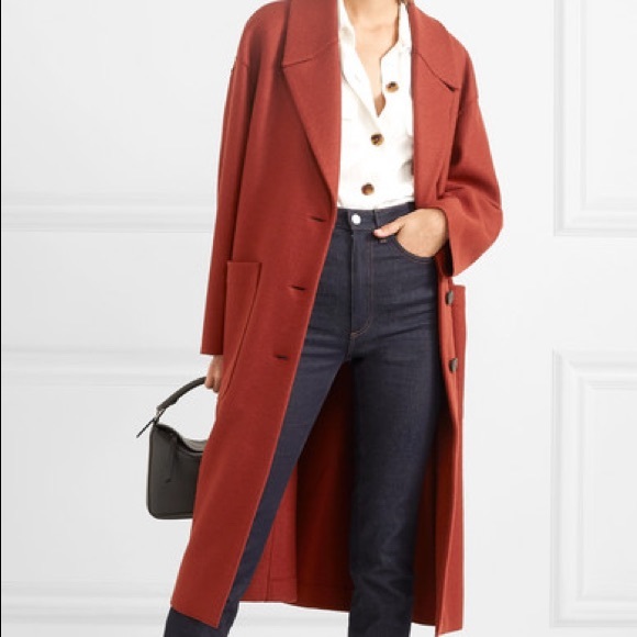 NWT Harris Wharf London Oversized Rust Coat - Picture 3 of 7